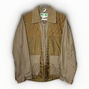 GAME WINNER Vintage Tan Cotton Canvas Duck Hunting Coat Jacket Mens Size M 38-40